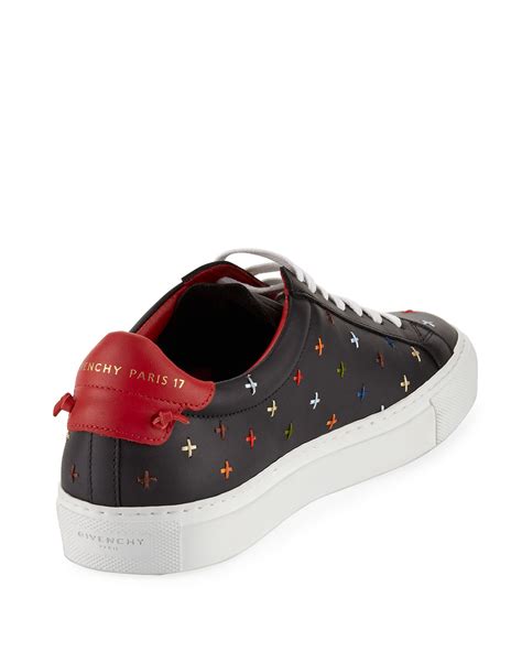 givenchy urban street knots low-top sneaker black red|Givenchy Urban Street Leather Sneakers on SALE .